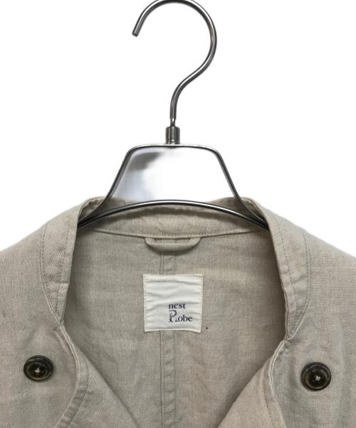 nest Robe（ネストローブ）nest Robe (ネストローブ) リネンジャケット ベージュ サイズ:-の古着・服飾アイテム