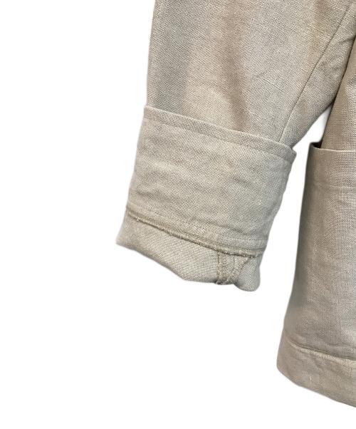 nest Robe（ネストローブ）nest Robe (ネストローブ) リネンジャケット ベージュ サイズ:-の古着・服飾アイテム