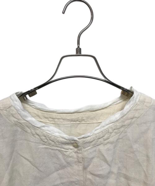 nest Robe（ネストローブ）nest Robe (ネストローブ) リネンシャツワンピース アイボリー サイズ:-の古着・服飾アイテム
