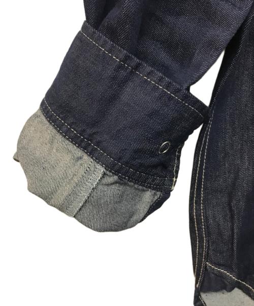 Q.anos（キュアノス）Q.anos (キュアノス) ボウタイデニムシャツ インディゴ サイズ:Freeの古着・服飾アイテム