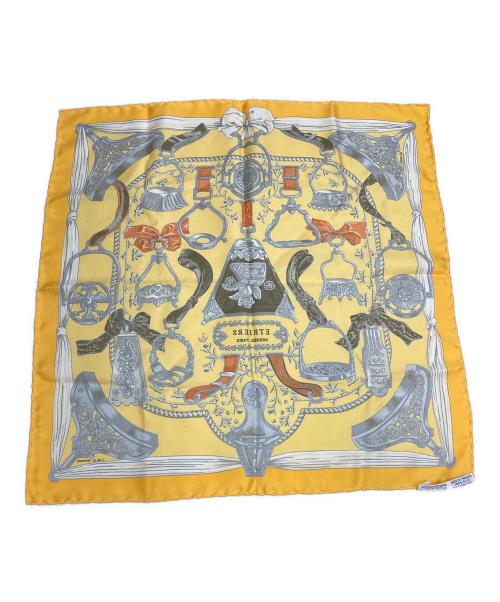 HERMES（エルメス）HERMES (エルメス) カレ40 Etriers イエローの古着・服飾アイテム