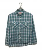 BIG MIKEビックマイク）の古着「オンブレチェック シャツ」｜ブルー