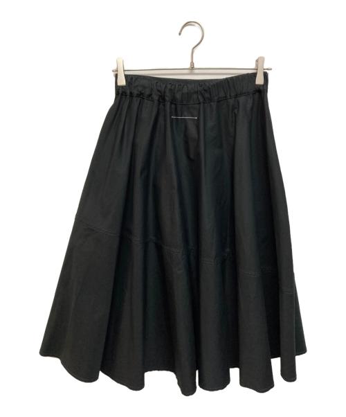 MM6 Maison Margiela（エムエムシックスメゾンマルジェラ）MM6 Maison Margiela (エムエムシックスメゾンマルジェラ) Aラインスカート ブラック サイズ:Sの古着・服飾アイテム