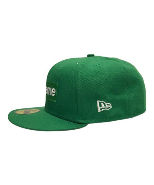 SUPREME（シュプリーム）Supreme (シュプリーム) New Era (ニューエラ) 21AW No Comp Box Logo New Era グリーン×ピンクの古着・服飾アイテム