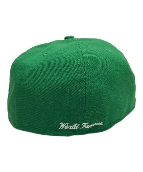 SUPREME（シュプリーム）Supreme (シュプリーム) New Era (ニューエラ) 21AW No Comp Box Logo New Era グリーン×ピンクの古着・服飾アイテム