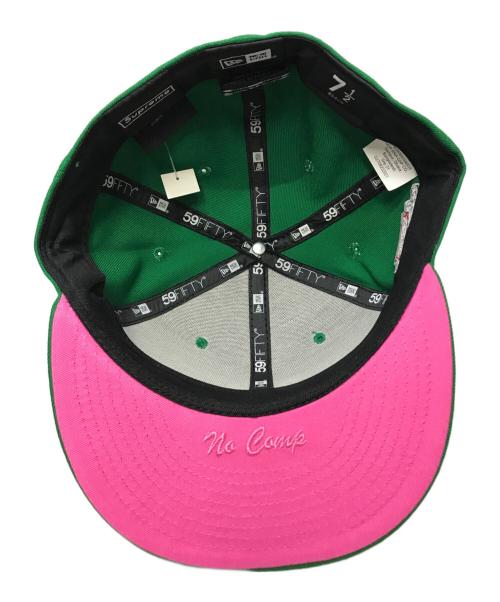 SUPREME（シュプリーム）Supreme (シュプリーム) New Era (ニューエラ) 21AW No Comp Box Logo New Era グリーン×ピンクの古着・服飾アイテム