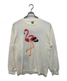 HUMAN MADE（ヒューマンメイド）の古着「FLAMINGO KNIT SWEATER」｜ホワイト