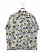 J.CREWジェイクルー）の古着「90s総柄シャツ」｜ブルー