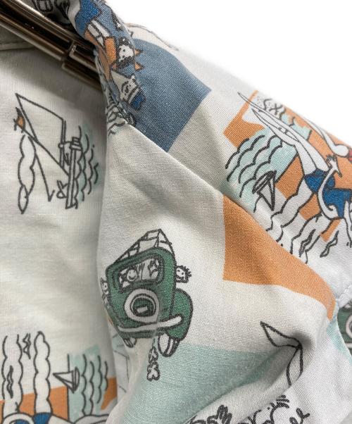 J.CREW（ジェイクルー）J.CREW (ジェイクルー) 90s総柄シャツ ブルー サイズ:Sの古着・服飾アイテム