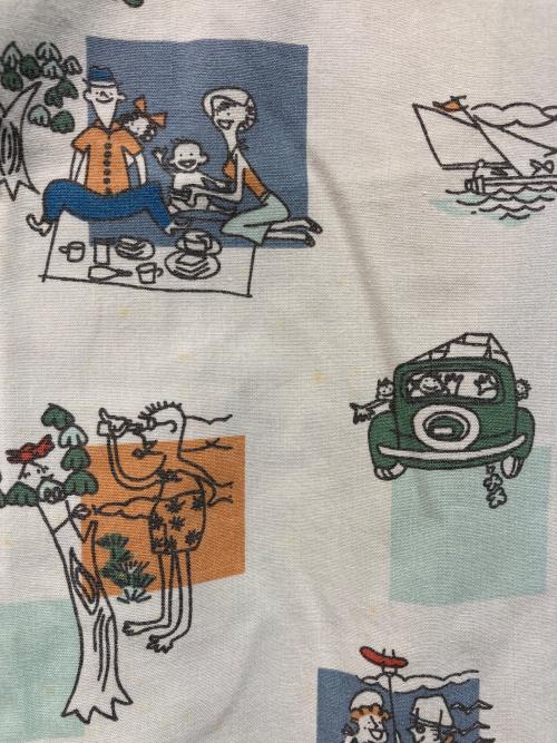 J.CREW（ジェイクルー）J.CREW (ジェイクルー) 90s総柄シャツ ブルー サイズ:Sの古着・服飾アイテム