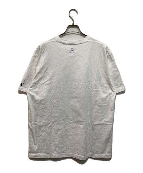 GOD SELECTION XXX（ゴッドセレクショントリプルエックス）GOD SELECTION XXX (ゴッドセレクショントリプルエックス) FRAGMENTS (フラグメント) コラボペイントTシャツ ホワイト サイズ:Lの古着・服飾アイテム