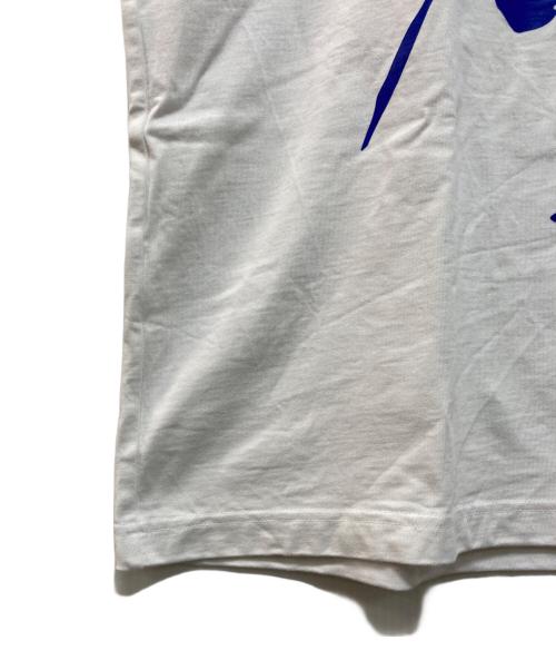 GOD SELECTION XXX（ゴッドセレクショントリプルエックス）GOD SELECTION XXX (ゴッドセレクショントリプルエックス) FRAGMENTS (フラグメント) コラボペイントTシャツ ホワイト サイズ:Lの古着・服飾アイテム