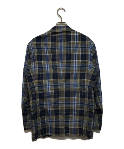 BEAMS F（ビームスエフ）BEAMS F (ビームスエフ) 25SS NEW EASY シアサッカータータンチェックジャケット ネイビー サイズ:SIZE 46の古着・服飾アイテム