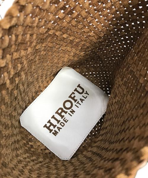 HIROFU（ヒロフ）HIROFU (ヒロフ) 【ブレッツァバッファロー】レザーメッシュショルダーバッグ S ホワイト 未使用品の古着・服飾アイテム