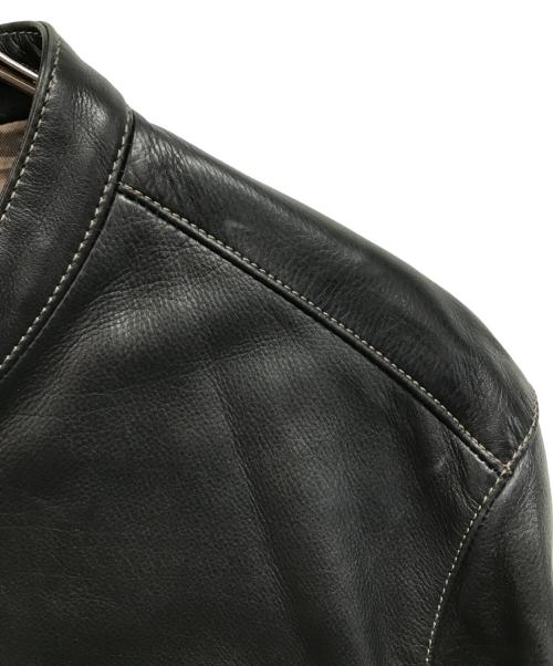 COACH（コーチ）COACH (コーチ) シングルライダースジャケット ブラック サイズ:Mの古着・服飾アイテム