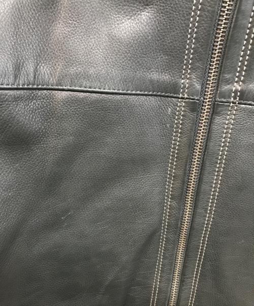 COACH（コーチ）COACH (コーチ) シングルライダースジャケット ブラック サイズ:Mの古着・服飾アイテム