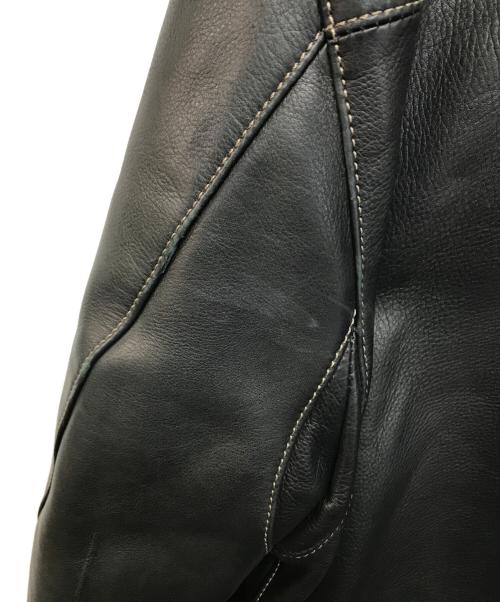 COACH（コーチ）COACH (コーチ) シングルライダースジャケット ブラック サイズ:Mの古着・服飾アイテム