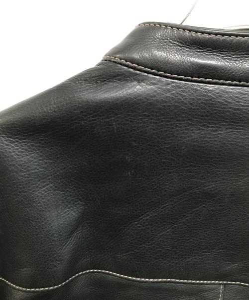 COACH（コーチ）COACH (コーチ) シングルライダースジャケット ブラック サイズ:Mの古着・服飾アイテム
