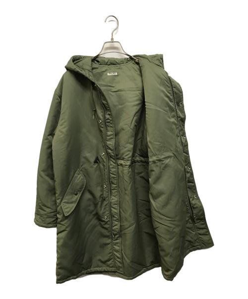 MIU MIU（ミュウミュウ）MIU MIU (ミュウミュウ) ナイロンボンバーコート オリーブ サイズ:Lの古着・服飾アイテム