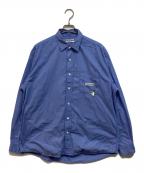 CAHLUMNカウラム）の古着「Magazine Pocket Broad Shirt」｜ブルー