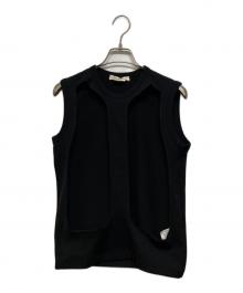 COMME des GARCONS（コムデギャルソン）の古着「ノースリーブカットソー」｜ブラック