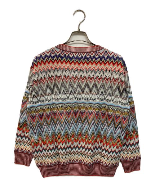 missoni（ミッソーニ）MISSONI (ミッソーニ) ジグザグシアーニット マルチカラー サイズ:40の古着・服飾アイテム