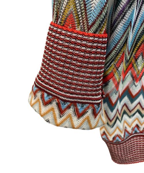 missoni（ミッソーニ）MISSONI (ミッソーニ) ジグザグシアーニット マルチカラー サイズ:40の古着・服飾アイテム