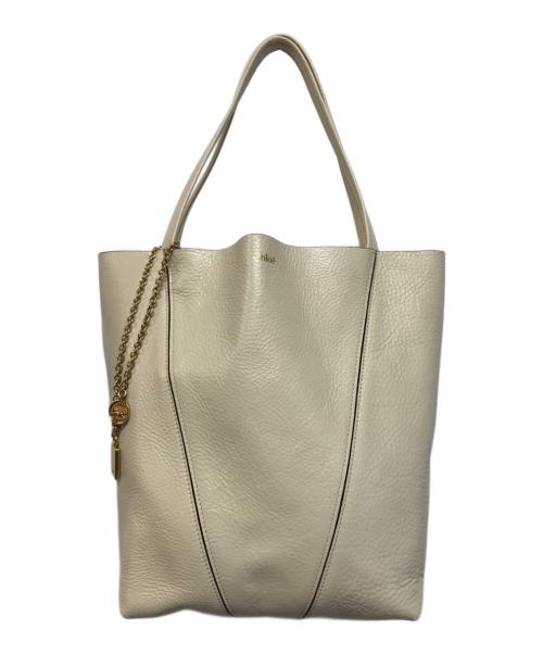 Chloe（クロエ）Chloe (クロエ) Spinトートバッグ ベージュの古着・服飾アイテム