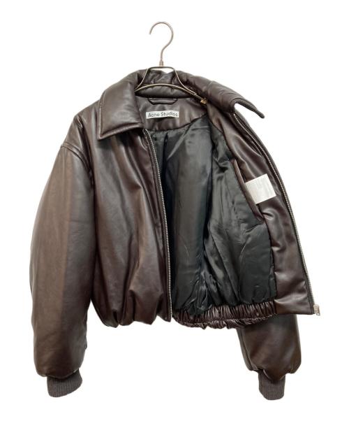 Acne studios（アクネ ストゥディオス）Acne studios (アクネ ストゥディオス) コーティング ボンバージャケット ブラック サイズ:36の古着・服飾アイテム