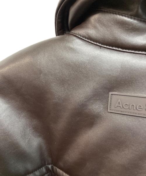 Acne studios（アクネ ストゥディオス）Acne studios (アクネ ストゥディオス) コーティング ボンバージャケット ブラック サイズ:36の古着・服飾アイテム