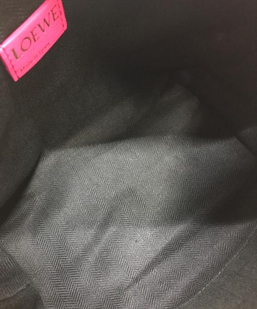 LOEWE（ロエベ）LOEWE (ロエベ) キュービィバッグ スモール ジャガード アナグラム ハンドバッグ ピンクの古着・服飾アイテム