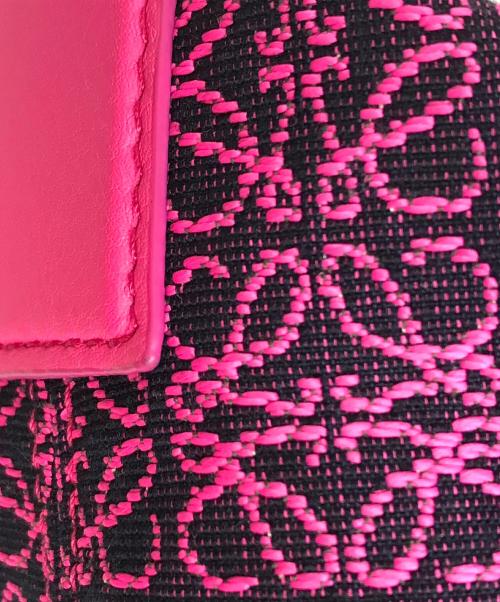 LOEWE（ロエベ）LOEWE (ロエベ) キュービィバッグ スモール ジャガード アナグラム ハンドバッグ ピンクの古着・服飾アイテム