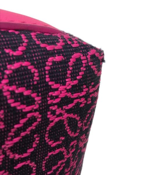 LOEWE（ロエベ）LOEWE (ロエベ) キュービィバッグ スモール ジャガード アナグラム ハンドバッグ ピンクの古着・服飾アイテム