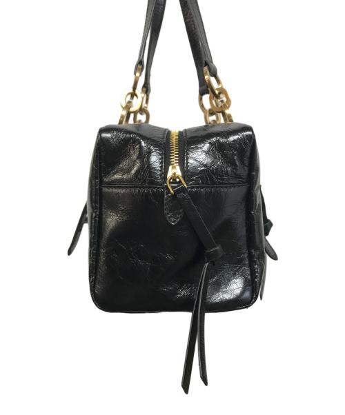 PRADA（プラダ）PRADA (プラダ) ダングルミディアムレザートップハンドルバッグ ブラックの古着・服飾アイテム