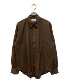 mb（エムビー）の古着「ハイエンド尾州ウールドレスシャツ」｜ブラウン