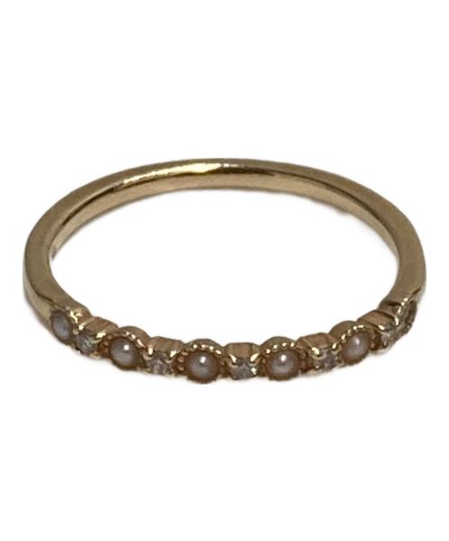 agete（アガット）agete (アガット) K10パールリング サイズ:9号の古着・服飾アイテム