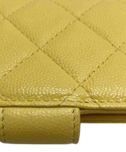 CHANEL（シャネル）CHANEL (シャネル) ココマーク クラシック スモール ウォレット イエローの古着・服飾アイテム