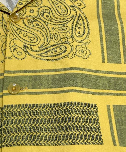 RADIALL（ラディアル）RADIALL (ラディアル) MONTE CARLO-OPEN COLLARED SHIRT S/S イエロー サイズ:Sの古着・服飾アイテム