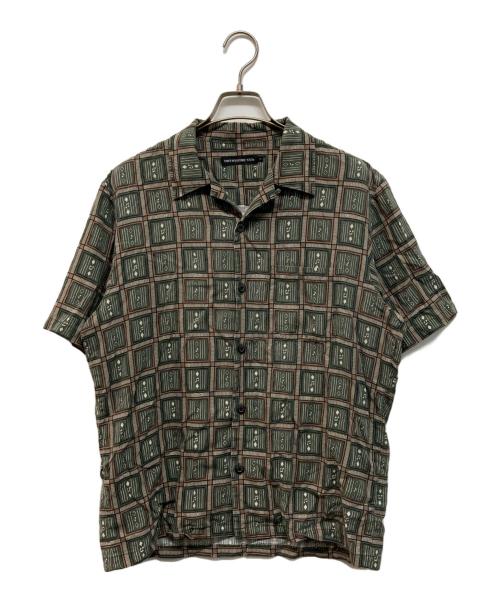 Thee Hysteric XXX（ジィ ヒステリックトリプルエックス）Thee Hysteric XXX (ジィ ヒステリックトリプルエックス) 総柄シャツ オリーブ サイズ:Mの古着・服飾アイテム