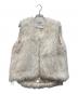 regleam（リグリーム）の古着「DRAWSTRING FUR VEST」｜ホワイト