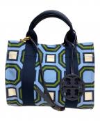 TORY BURCHトリーバーチ）の古着「オクタゴン2WAYショルダーバッグ」｜ブルー