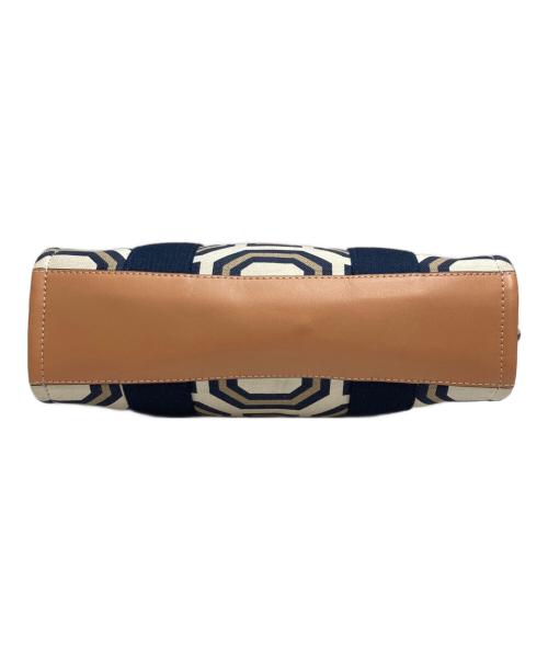 TORY BURCH（トリーバーチ）TORY BURCH (トリーバーチ) オクタゴン2WAYキャンバスバッグ ベージュの古着・服飾アイテム