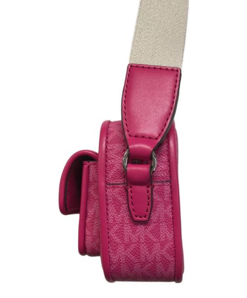 MICHAEL KORS（マイケル・コース）MICHAEL KORS (マイケルコース) ミニショルダーバッグ ショッキングピンクの古着・服飾アイテム