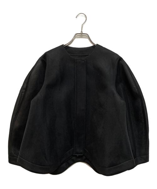 ELLA（エラ）ELLA (エラ) sheer cardboard blouson ブラック サイズ:Freeの古着・服飾アイテム