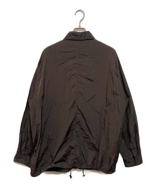 ATON（エイトン）ATON (エイトン) HAND DYED NYLON SHIRT JACKET ブラック サイズ:4 未使用品の古着・服飾アイテム