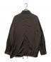 ATON (エイトン) HAND DYED NYLON SHIRT JACKET ブラック サイズ:4 未使用品：25000円