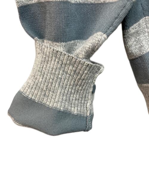 STONE ISLAND（ストーンアイランド）STONE ISLAND (ストーンアイランド) MARINAボーダーニット ブルー サイズ:Mの古着・服飾アイテム