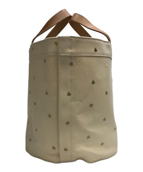 LUDLOW（ラドロー）LUDLOW (ラドロー) ハートキャンバストートバッグ Lサイズ ベージュ 未使用品の古着・服飾アイテム