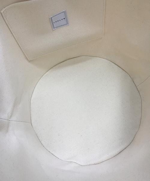 LUDLOW（ラドロー）LUDLOW (ラドロー) ハートキャンバストートバッグ Lサイズ ベージュ 未使用品の古着・服飾アイテム