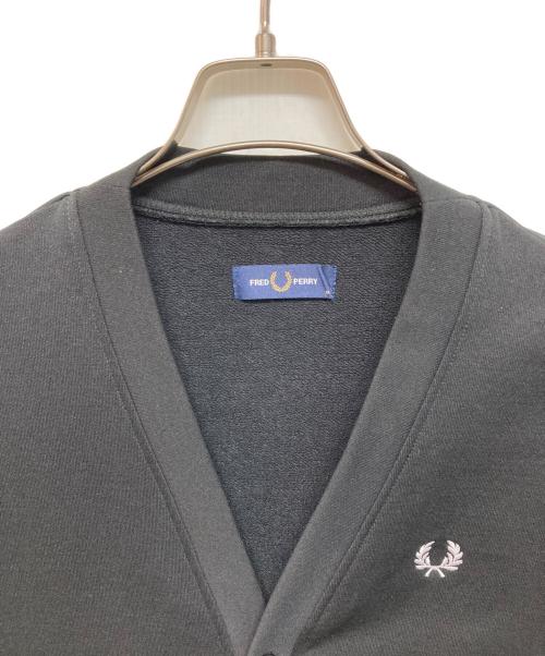 FRED PERRY（フレッドペリー）FRED PERRY (フレッドペリー) LOOPBACKCARDIGAN ブラック サイズ:Mの古着・服飾アイテム